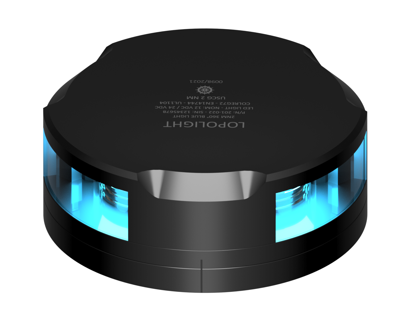 4nm 360° Blue/Strobe, Black w/FB base 4nm 360° Blue/Strobe, Black w/FB base